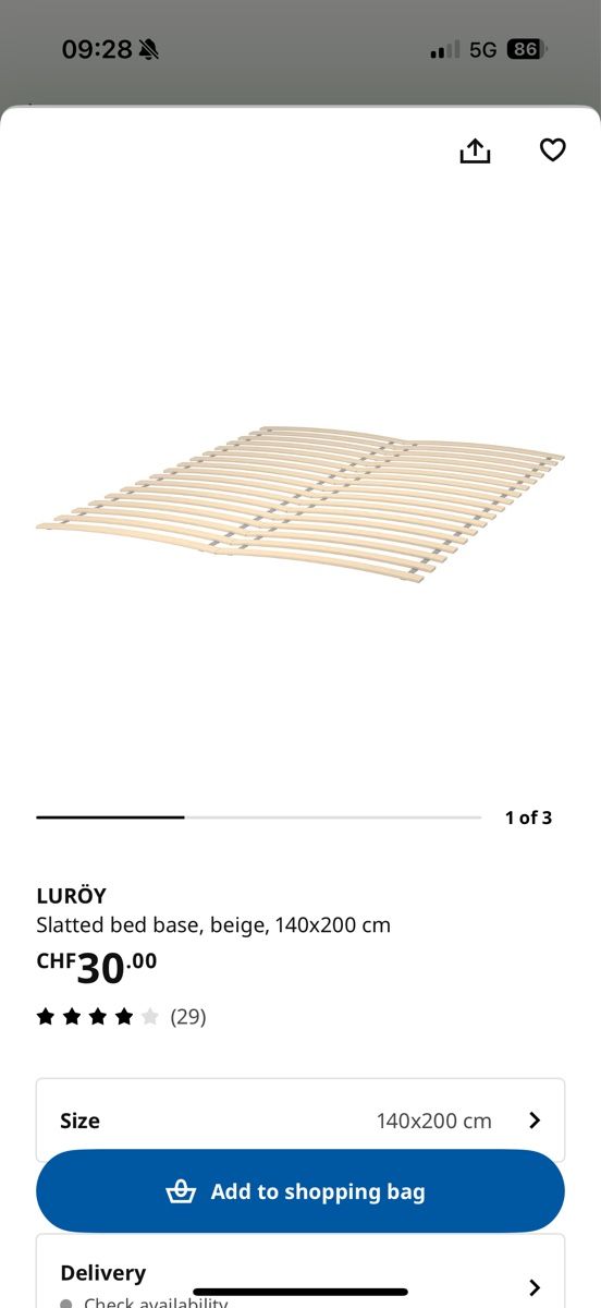Letti: IKEA Bed + Mattress. GOOD CONDITION!! – Nuovo (secondo la descrizione) da Zürich venduto da jak_lqj2 6