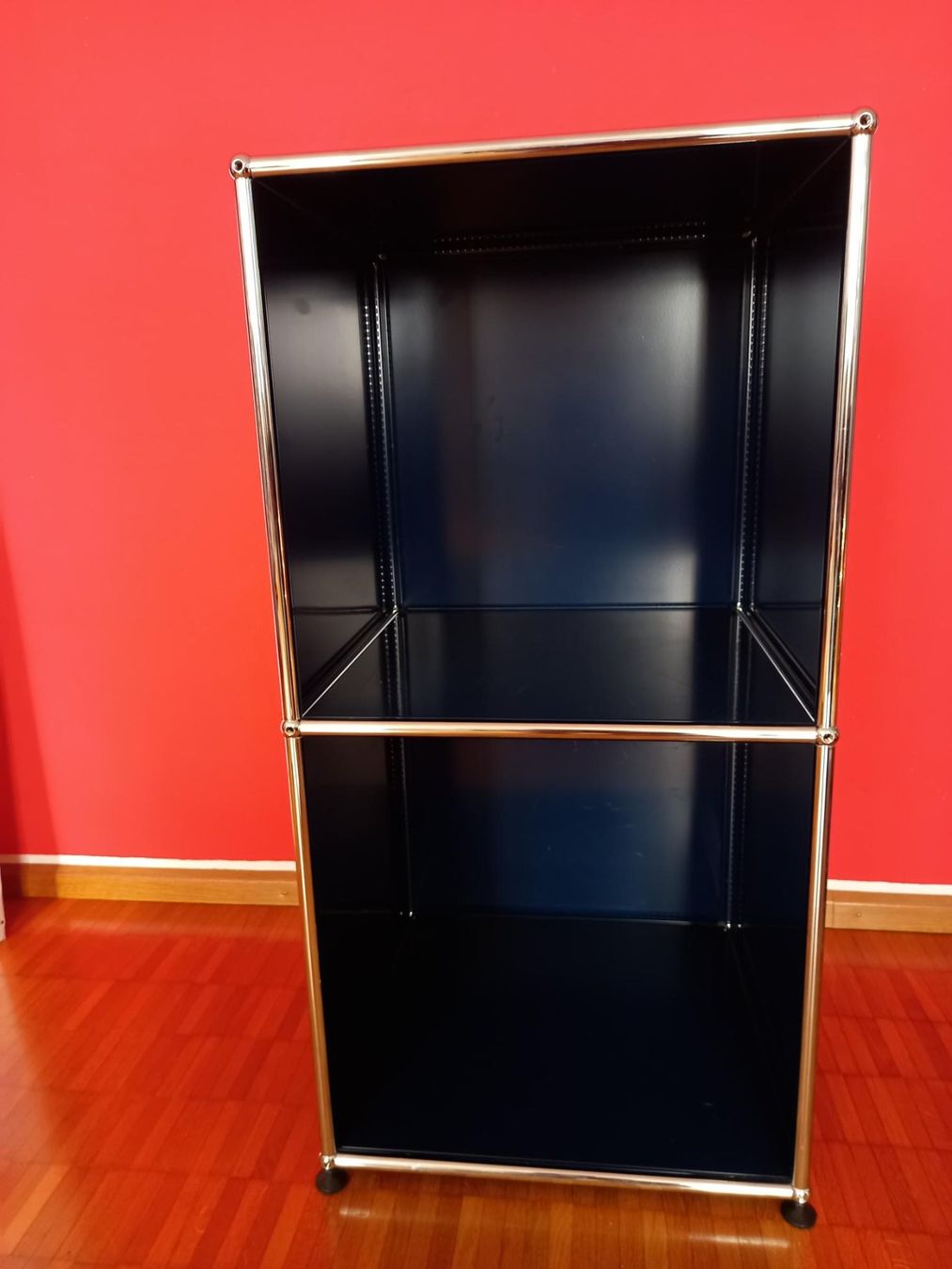 USM Scaffali: USM Regal 500, stahlblau inkl. Einzelteile – Usato da Münchenstein venduto da and_r5tv