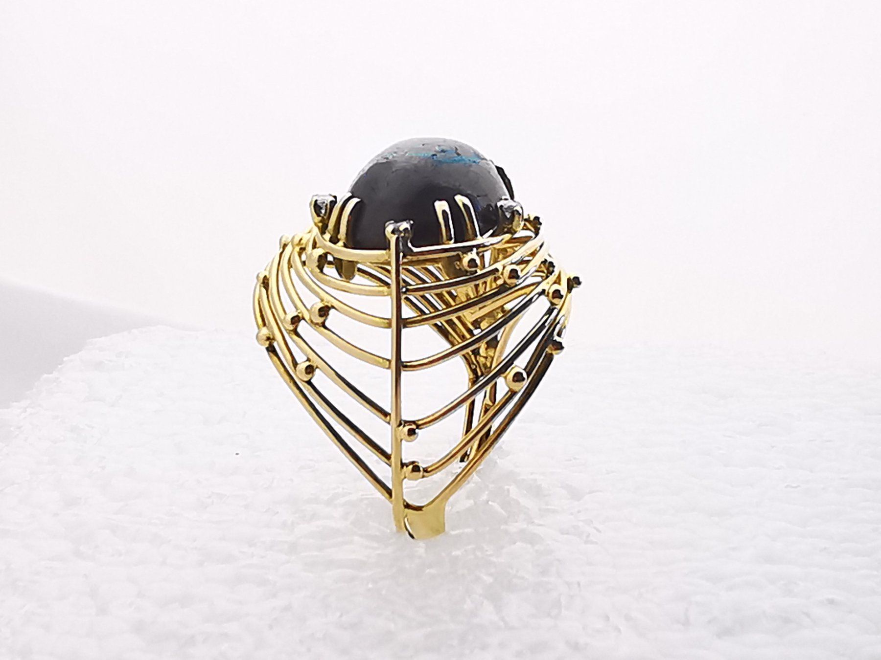 Anelli: Anello 18k con diamante e opale Boulder – Usato da Brissago venduto da Kri_2k8j 5