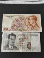 2 billets 20 et 50 francs Belgique