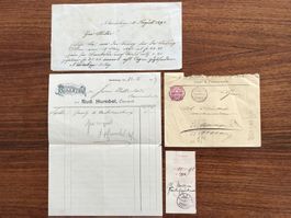 Rud. Humbel Tierarzt Niederbipp 1883 - Scheck 1890 - 1890