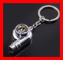 Schlüsselanhänger Tuning Turbo SILBER Auto Motor Keychain