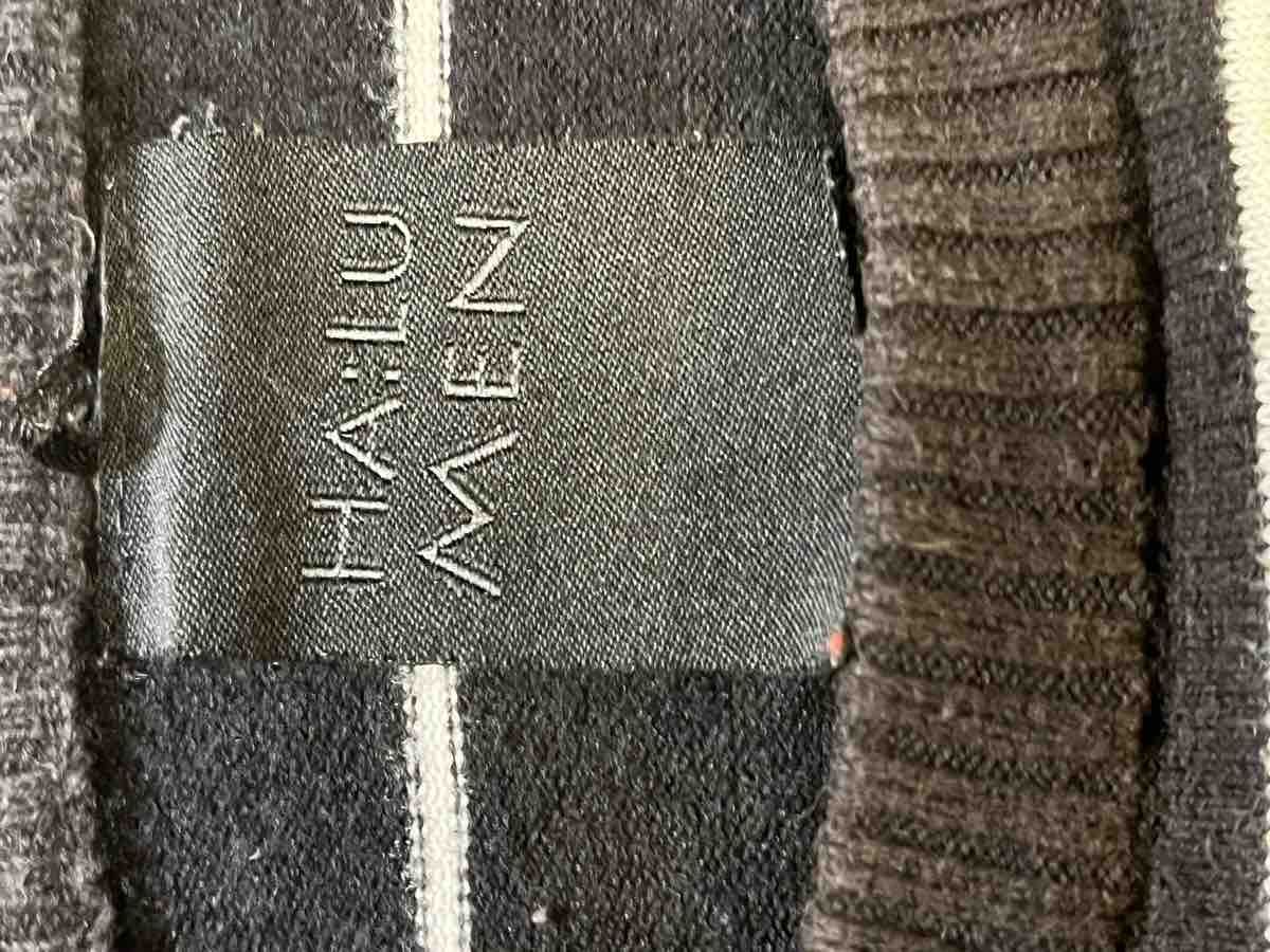 Maglioni & Felpe: Pull Halu Men noir rayé, taille M, usé – Usato da Savièse venduto da Vaudan88 2
