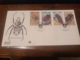 Rare Enveloppe Philatélique Afrique du Sud - Coléoptères