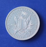 Silber Schützentaler 5 Fr. 1863 La Chaux De Fonds
