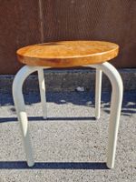Robuster Hocker Metall/Holz