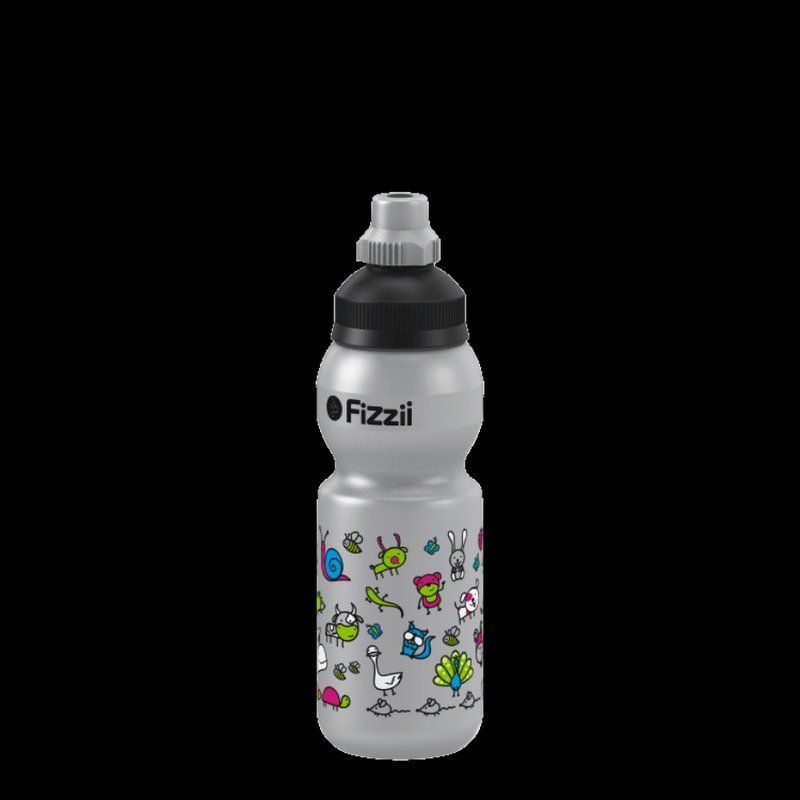 Trinkflaschen & Thermosflaschen: Fizzii Trinkflasche330ml silber Tierwelt – Neu und originalverpackt aus Walenstadt von Trend-24 1