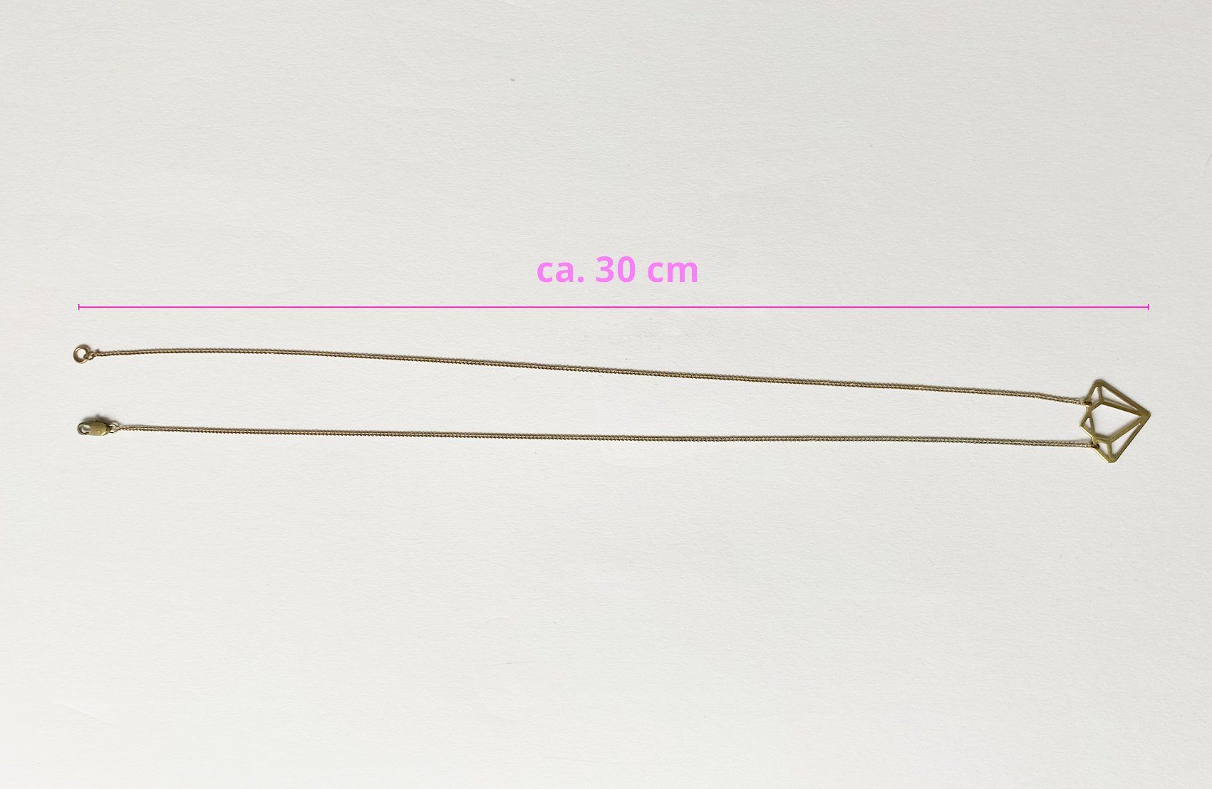 Ketten: Vergoldete Halskette in Diamantform – Gebraucht aus Zürich von mint02 2