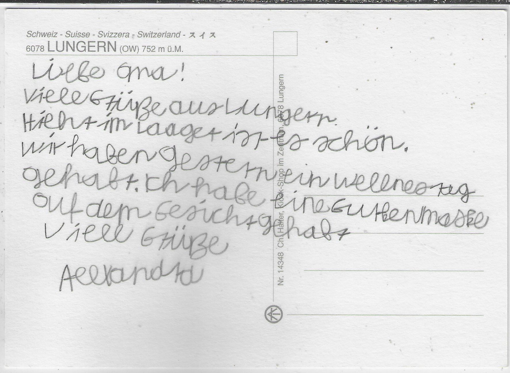 Cartoline postali: Lungern OW - Bahnhof – Usato da Ettingen venduto da Kartenplanet 1