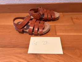 Kindersandalen braun Leder Grösse 27 guter Zustand