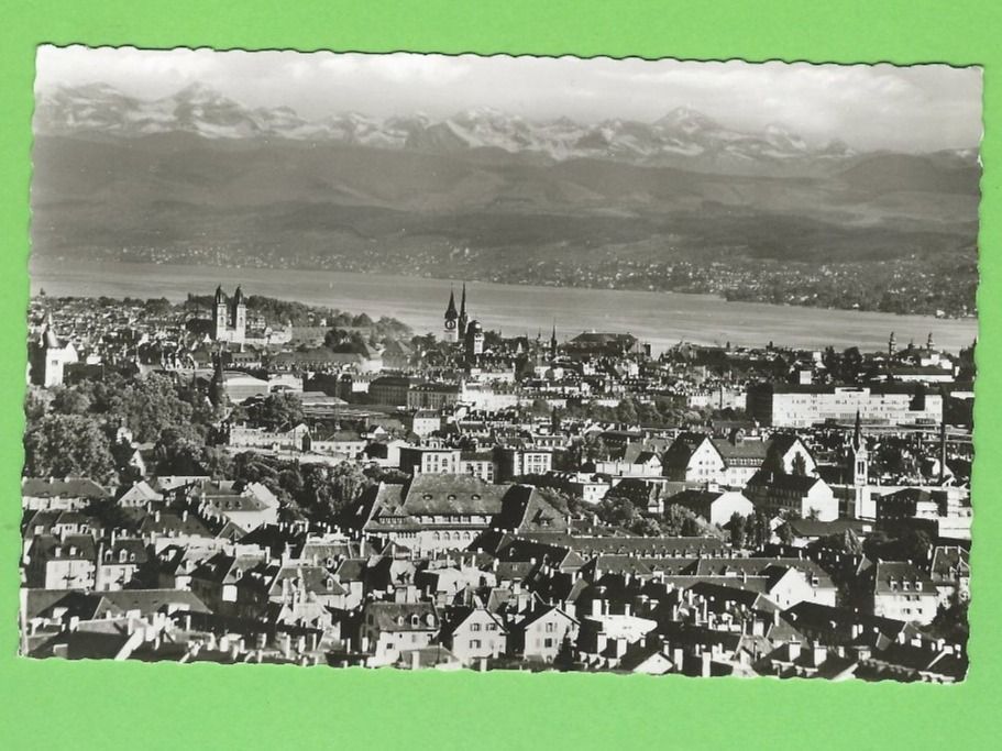 Cartoline postali: Zürich und die Alpen – Usato da Zürich venduto da t24_de