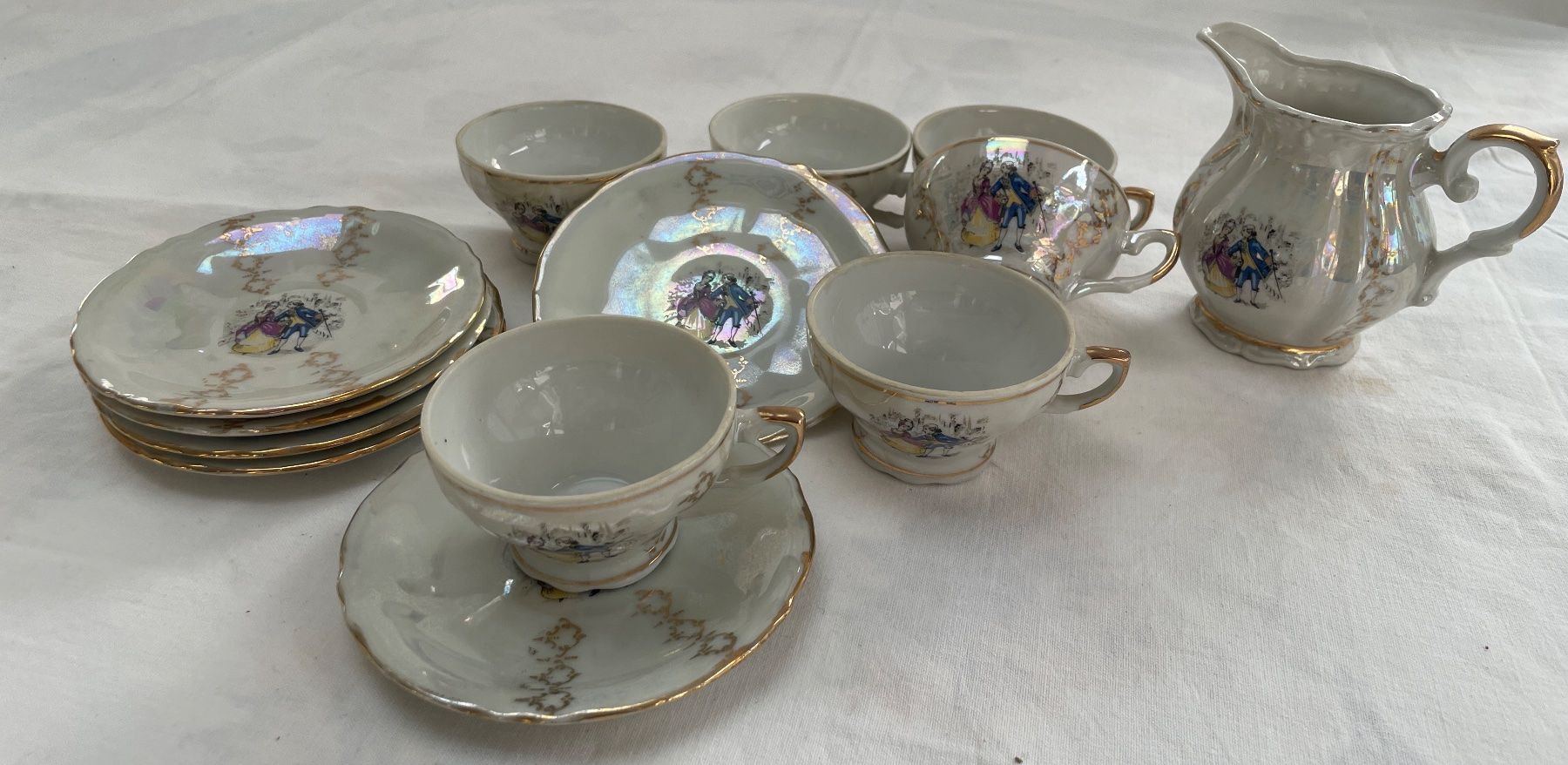 Tazze: Vintage Rokoko Mocca-set -13-teilig – Usato da Kleinlützel venduto da Schatzkiste_Laufen