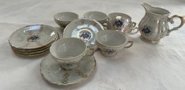 Vintage Rokoko Mocca-set -13-teilig