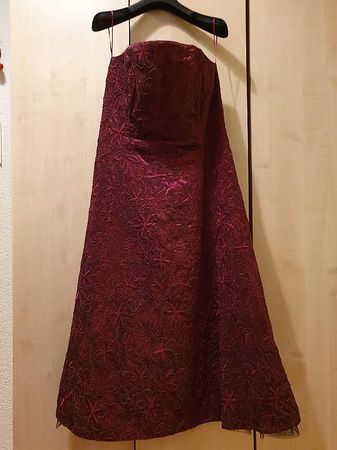 Elegantes Abendkleid Gr. 38, weinrot, Festkleid Ballkleid