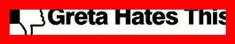 Sticker Schwarz Greta Hates this Aufkleber Benzin Diesel