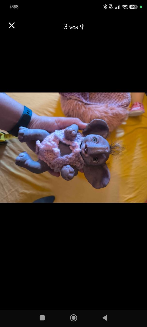 Bambole: Elefant Silikon Puppe – Nuovo (secondo la descrizione) da Rickenbach Sulz venduto da jadeprinzessin89 2
