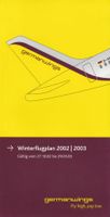 Germanwings Winterflugplan 2002/2003