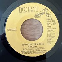 Daryl Hall & John Oates - Who Said The World Was Fair / US