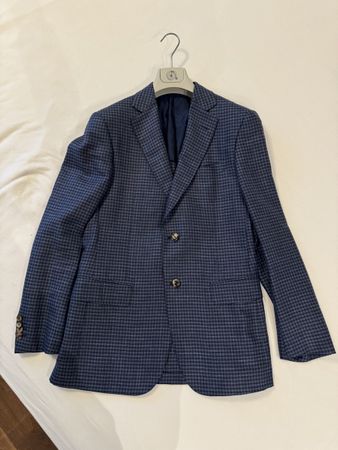 PAL ZILERI Blazer, Grösse 48, Wolle/Seide/Leinen