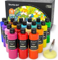 Acrylfarben Set 36 Farben mit Pinseln