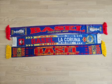3x Fanschals vom FC Basel
