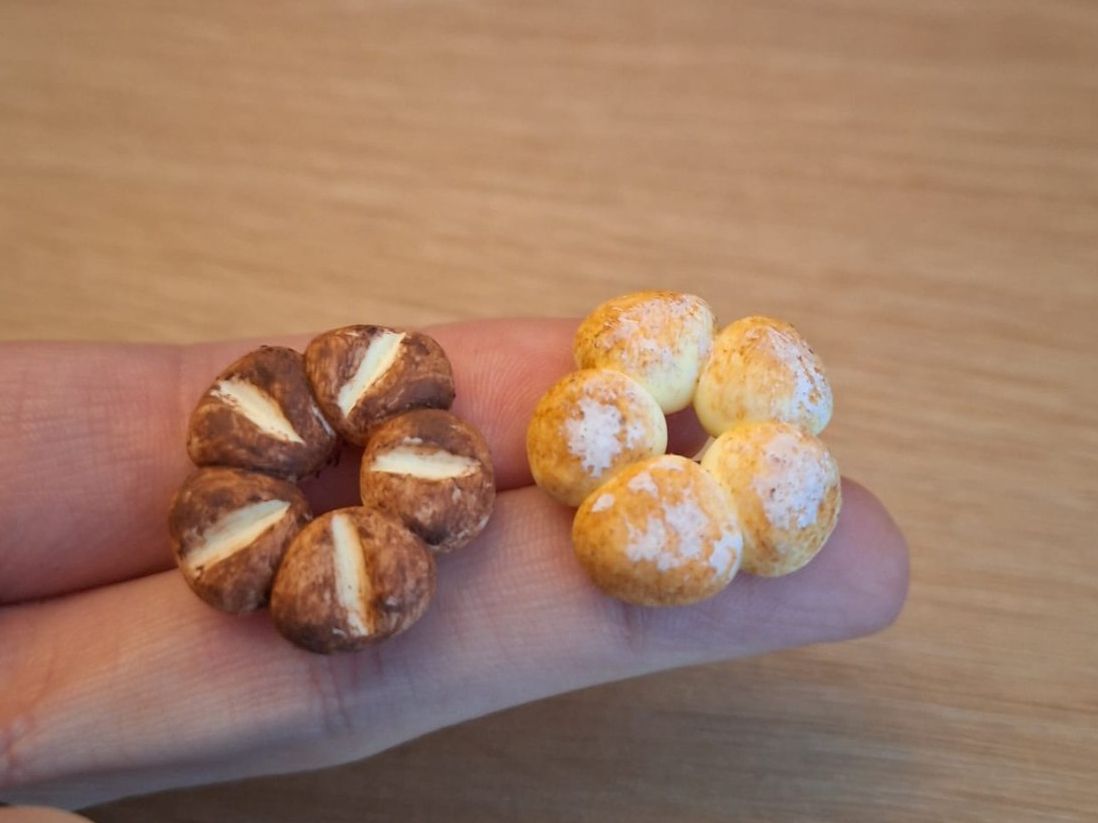 Case e mobili per bambole: Handmade Silserkranz und Krustenkranz Brot – Nuovo (secondo la descrizione) da Zürich venduto da HandmadeTinyFood 3