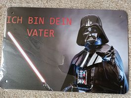 Blechschild Star Wars Darth Vader, Ich bin dein Vater