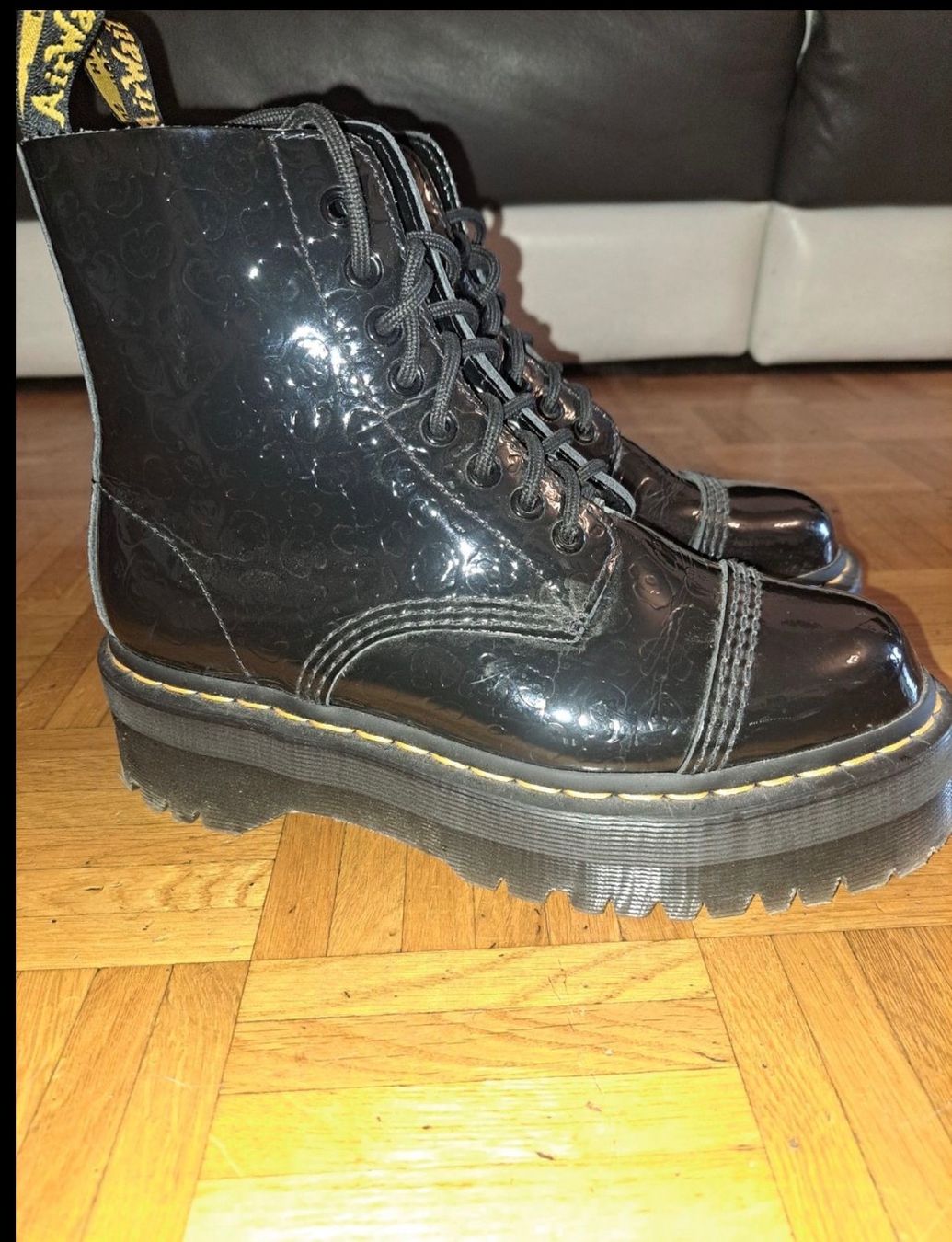 Dr. Martens Damenschuhe: Dr. Martens Sinclair Plateformes Noir Vernis - Pointure 38 – Neu (gemäss Beschreibung) aus Chavannes-Renens von Angelique2022 1