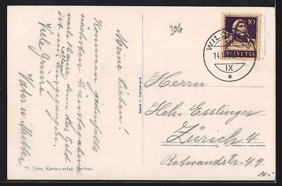 Cartoline postali: Wildhaus, Schönenbodensee mit Schwimmba – Usato da Berlin venduto da bartko-reher 1