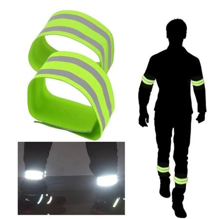 2 Stk. reflektierende Arm-/Beinbänder für mehr Sicherheit