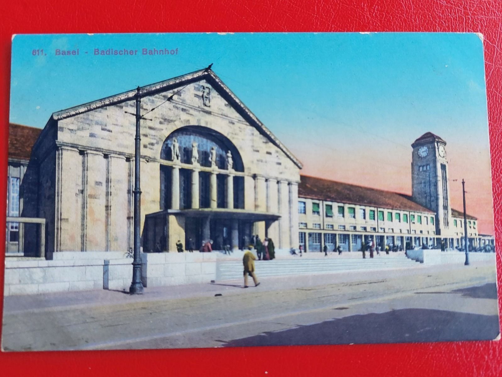 Cartoline postali: Basel - Badischer Bahnhof – Usato da St-Légier-Chiésaz venduto da Theo006