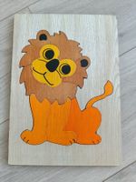 Holzpuzzle Löwe, von Hand gefertigt