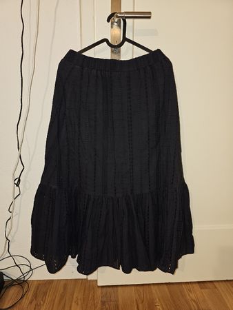 Jupe longue noire Yessica, taille Eu/34, idéale pour l'été!