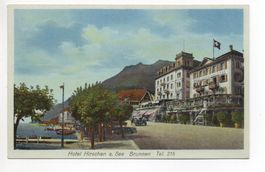 BRUNNEN Hotel Hirschen a. See, Tel. 215 - Oldtimer, Auto