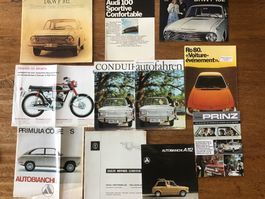 Lot prospectus et magazines vintage oldtimer DKW RO80 …