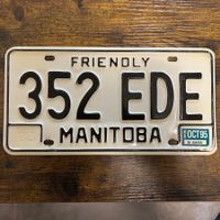 🇨🇦 1995 Vintage Autonummer - Manitoba 352 EDE - Kanada