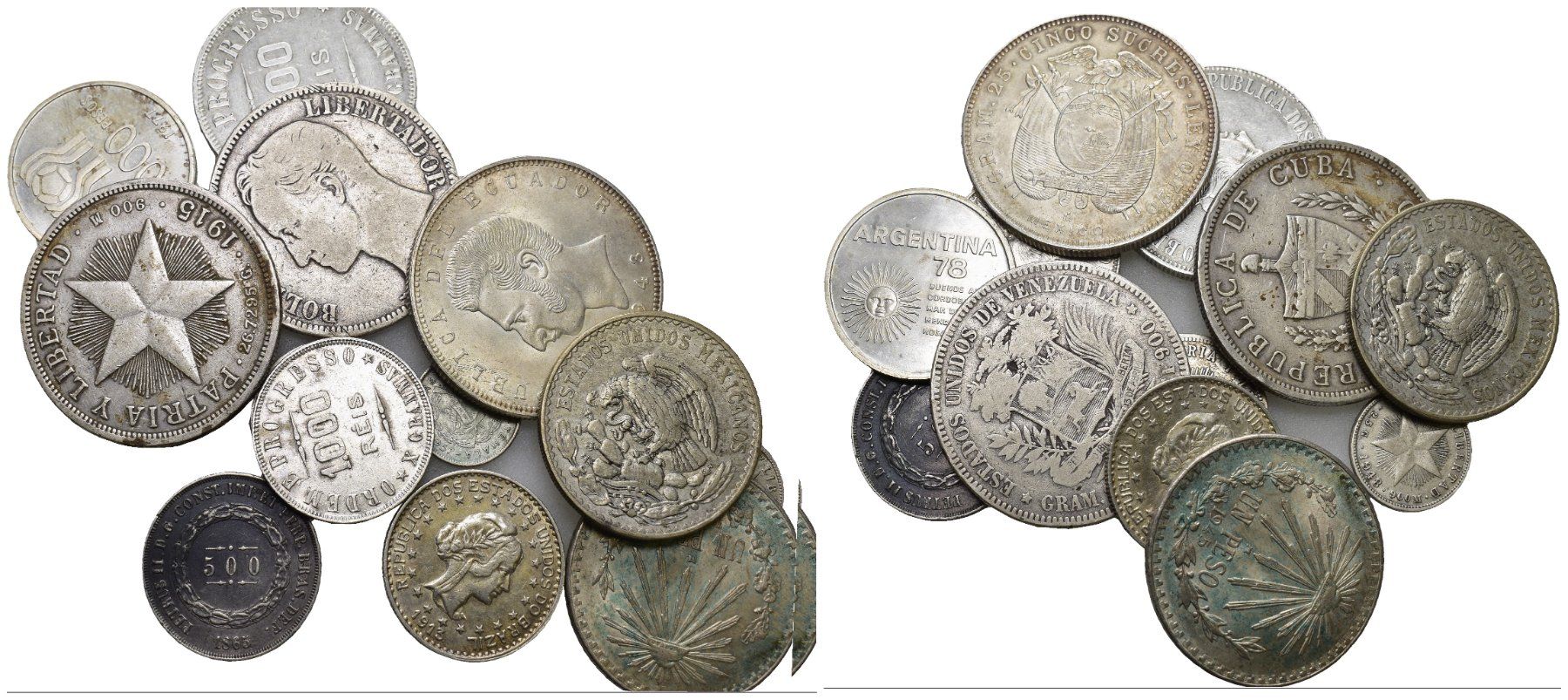 Tutti le monete: Mittel & Südamerika Lot – Usato da Bern venduto da numismatictops