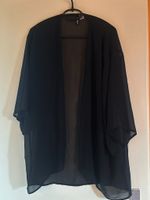 Kimono noir transparent en mousseline – H&M – Taille S