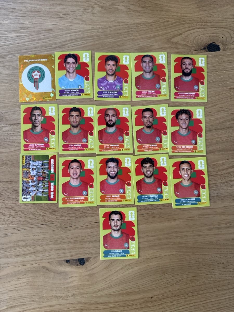 Panini Carte collezionabili: Panini Klebe Bilder Wm 2026 Marokko – Nuovo (secondo la descrizione) da Gamsen venduto da Lionel321