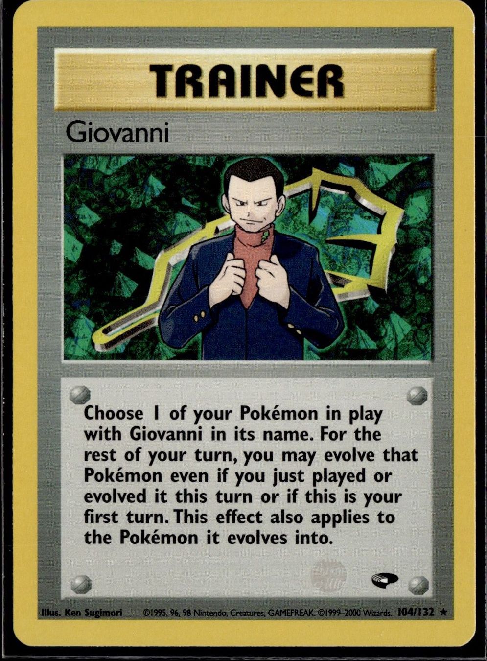 Pokémon Carte collezionabili: Giovanni 104/132 Gym Challenge – Usato da Zürich venduto da pokemon_cards