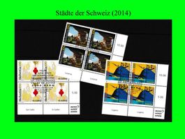 Viererblock "Städte der Schweiz" (2014)