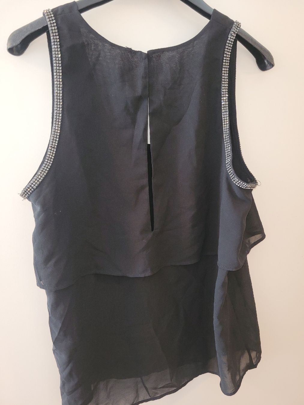 Top: stylisches top, oberteil, strass, – Nuovo e nell'imballaggio originale da Urdorf venduto da Mico.I 1