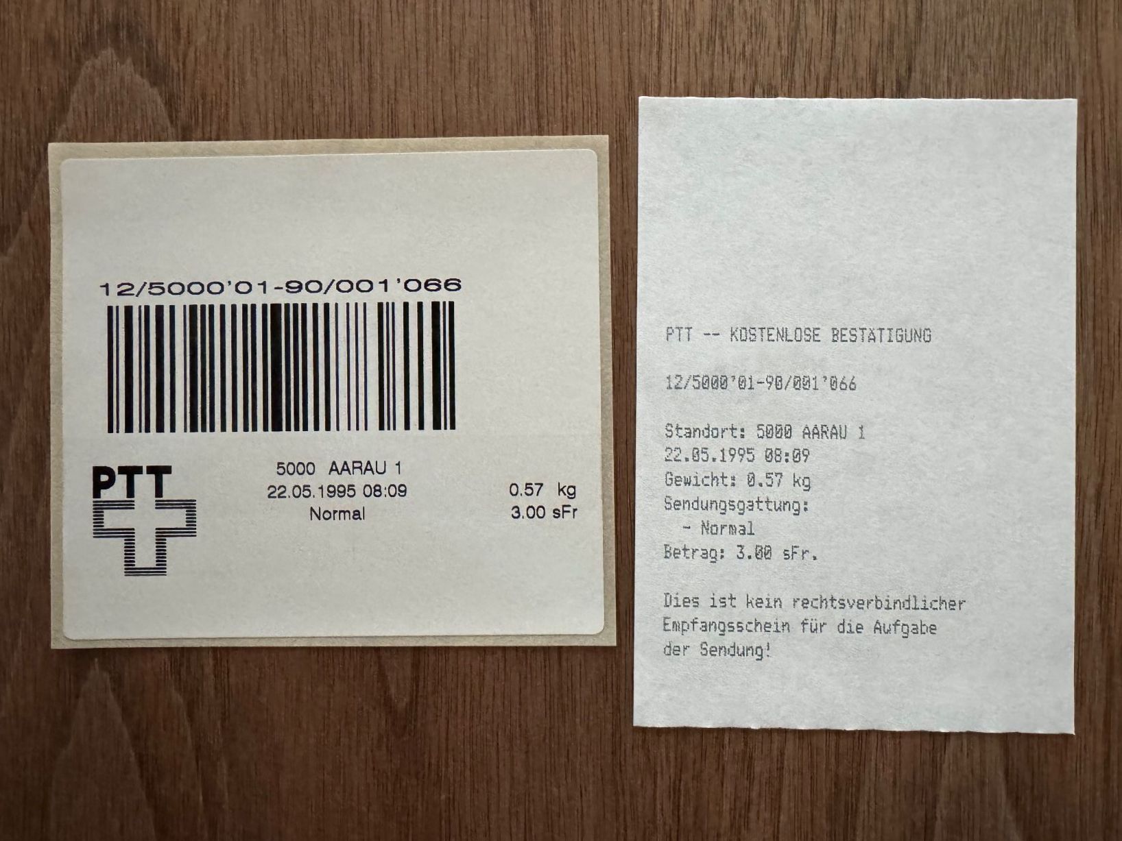 Alle Briefmarken: Entwicklung Paketbarcode in der Testphase, SFS 10, AFS 1, – Gebraucht aus Jegenstorf von lemur 2