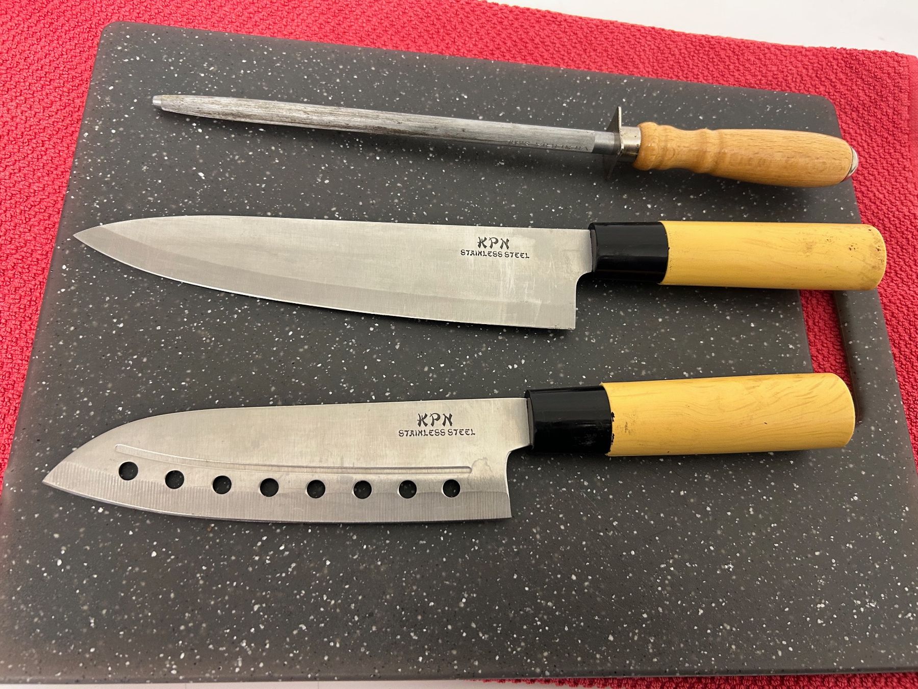 Coltelli da cucina: Chinesische Profi Messer + Schleiffstahl – Usato da Rheineck venduto da emma.gut 7