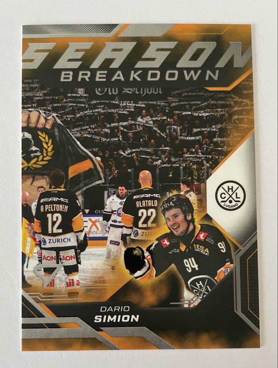 Sportzoo Carte collezionabili: Sportzoo Season Breakdown Simion Lugano – Nuovo (secondo la descrizione) da Unterägeri venduto da Maddog07