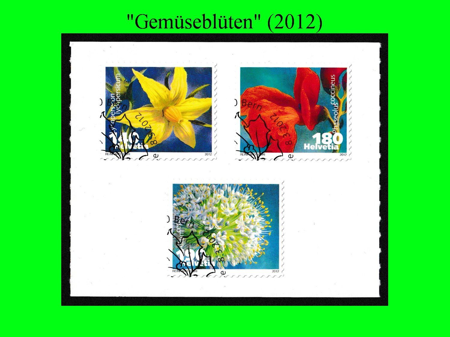 Tutti i francobolli: "Gemüseblüten" (2012) – Nuovo (secondo la descrizione) da Dübendorf venduto da chiara48