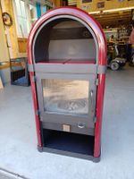 Holzofen rot Kaminofen gebraucht mit Rauchrohr 8KW