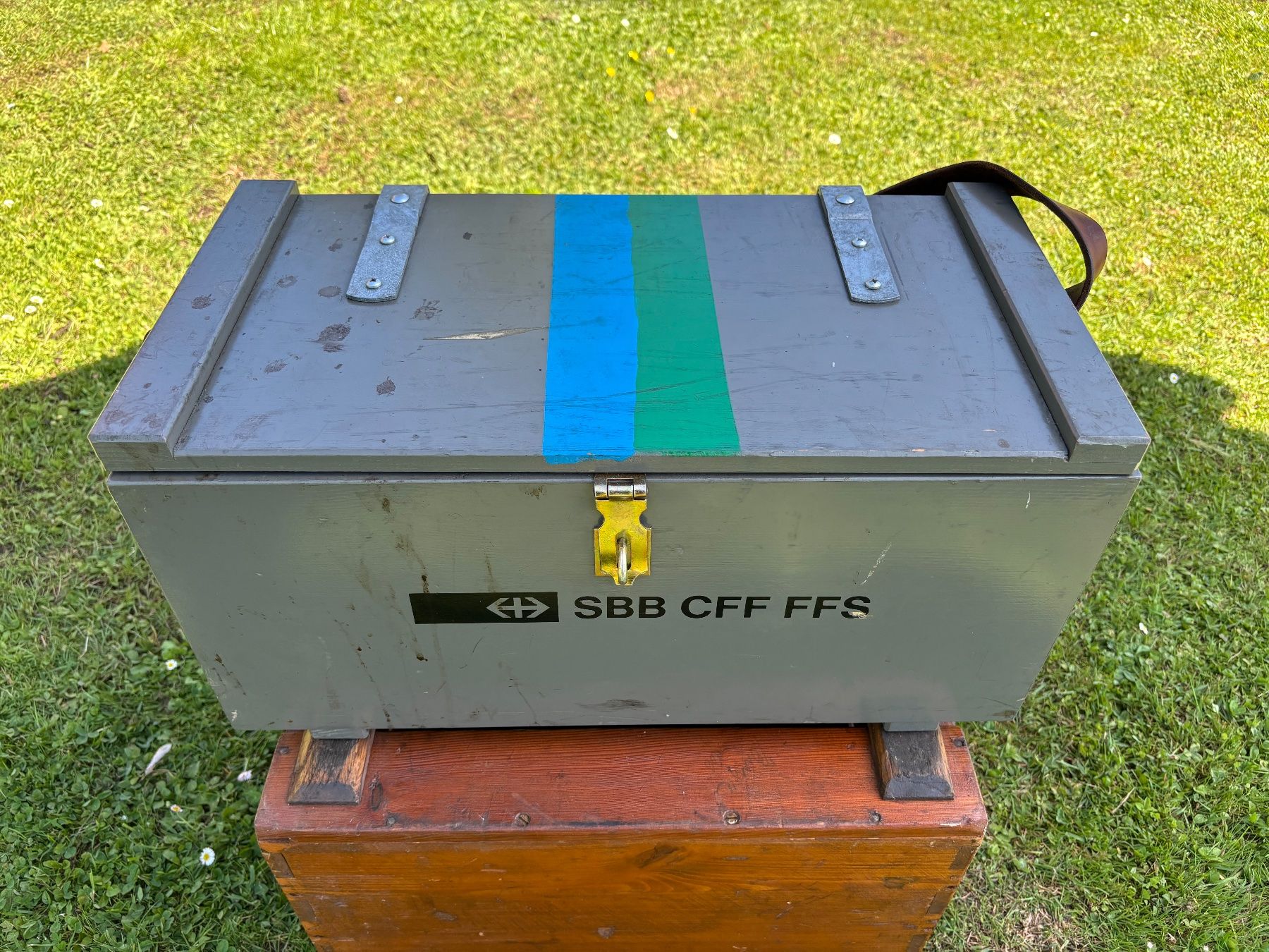 SBB/CFF/FFS Borse: seltene alte SBB Werkzeugkiste – Usato da Feldbach venduto da Olive1 1