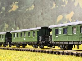 Roco 21017 __  Dampflok Personenzug _ Starterpackung OPV _ N