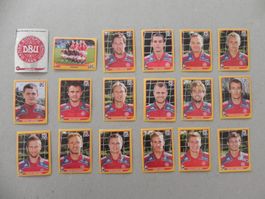 Panini Fussball WM Südafrika  2010 Dänemark 18 Stk.353 -371